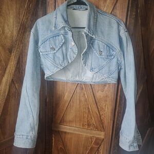 Zara Crop Denim Jacket